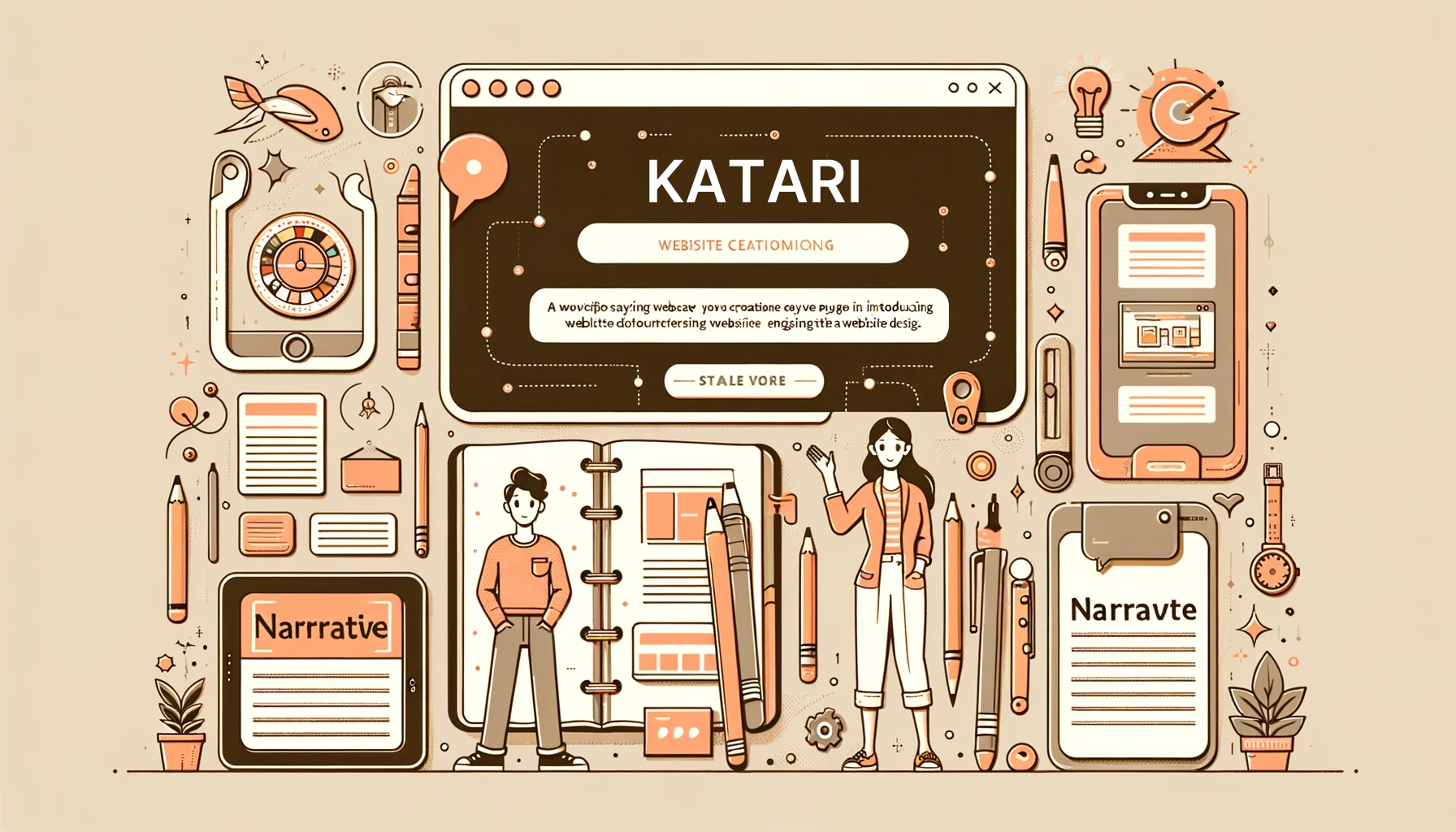 文章とデザインが苦手な企業家のためのホームページ制作サービス「KATARI カタリ」